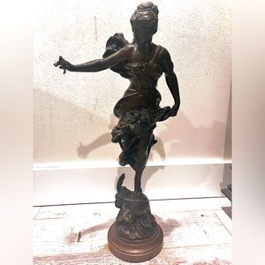 Antique Bronze Female Statue | From Bath, England | C1840